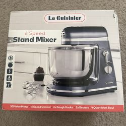 Le Cuisinier 6 Speed Stand Mixer 4 Quart Work Bowl