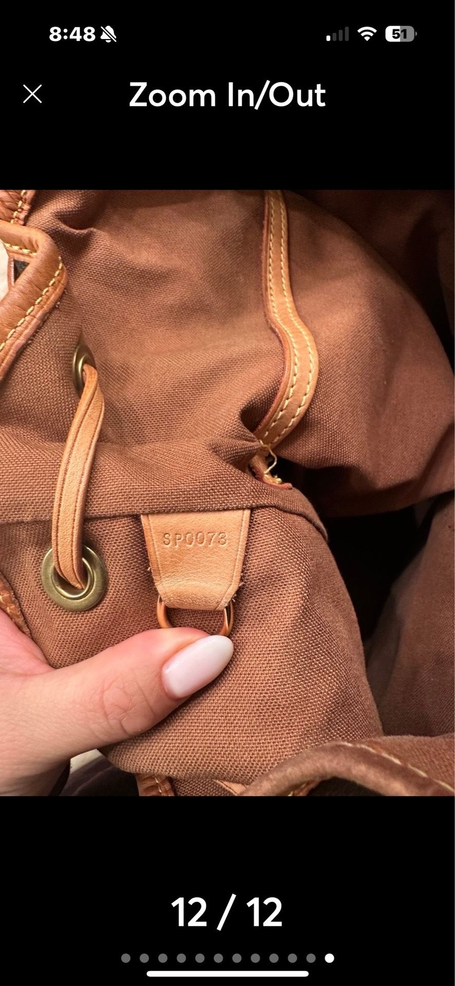 Louis Vuitton GM Montsouris backpack