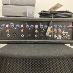 Harbinger PA with Speakers and Mics