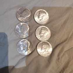 6 Half Dollar Coins Conmemorativas Doble Fecha$18 Dlrs