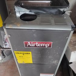 Airtemp furnace with Energy Guide label.