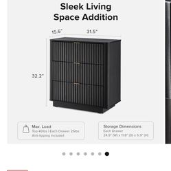 3 Drawer dresser Black Oak 