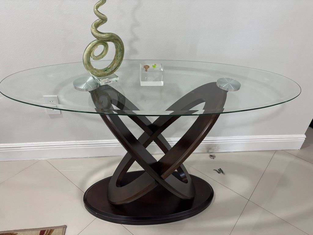Glass Top Table (2) 