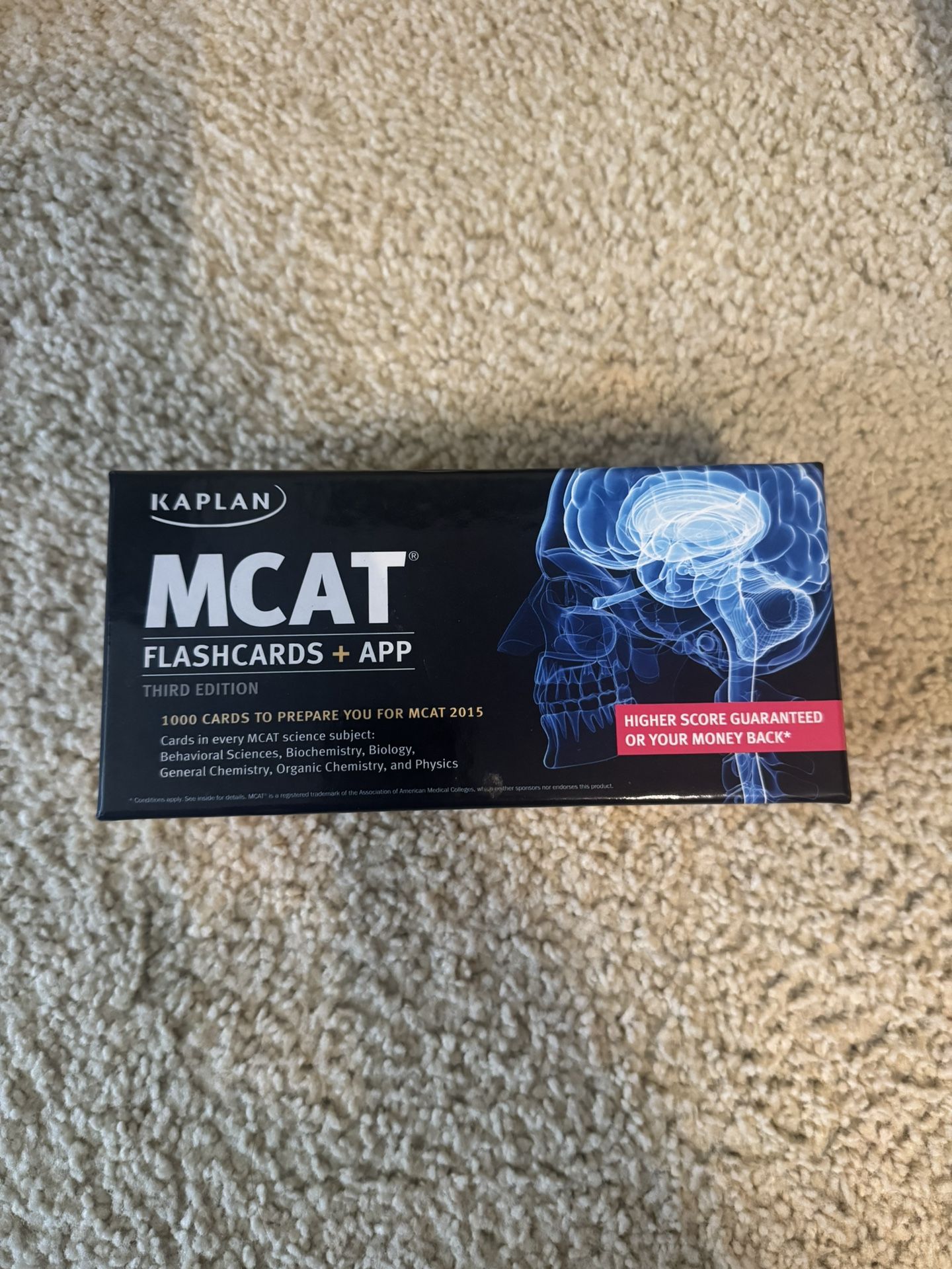 MCAT flash cards