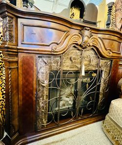 AICO By Michael Amini WINDSOR Fireplace - GA