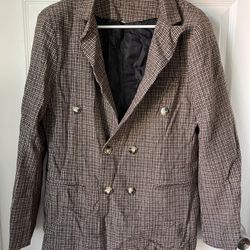 Size L plaid blazer