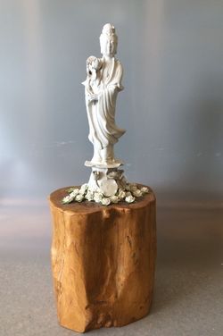 Quan Yin On Wood