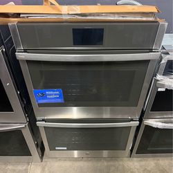 GE Profile™ 30" Smart Built-In Convection Double Wall Oven with No Preheat Air Fry and Precision Cooking