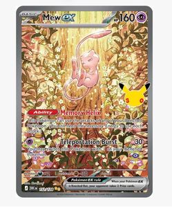 Mew ex Pokémon Card 152/128 (NEAR MINT)