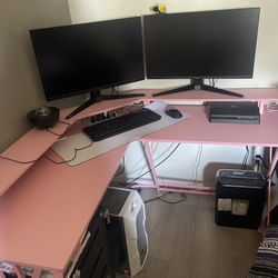 Pink Gaming Desk