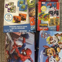 Kid Matching Puzzle And Memory Games And Lunchpail 