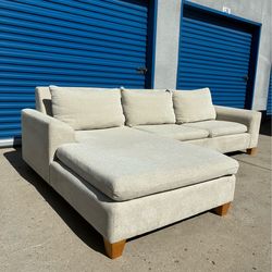 Beige sectional couch 🛻 delivery available🛻