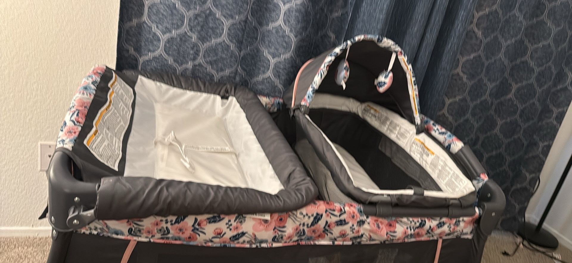 Baby Trend Deluxe II Nursery Center® Playard, Bluebell
