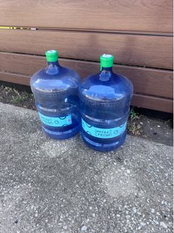 2 Water Jug Bottle Container 5 Gallon