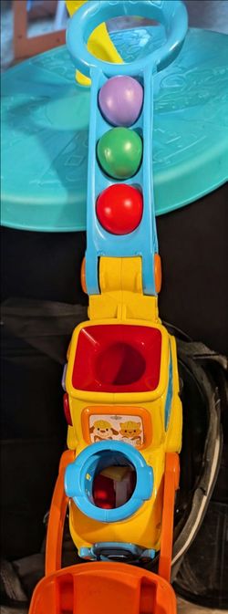 Kids Ball Drop Tower Toy with Vehicle