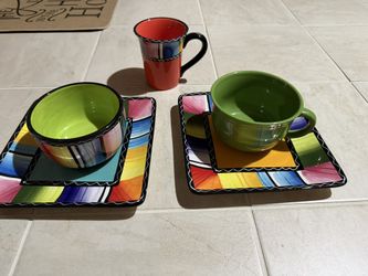 Plates, Bowls And Cup