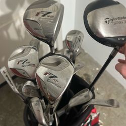 Callaway Golf Bag And Taylor Made Drivers 