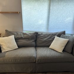 Gray Couch That Pulls Out Into A Bed! 