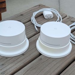Google Wifi Mesh Routers + Wall Mounts (2 Pack)