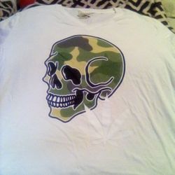 SALT CREEK CAMO SKULL T-SHIRT 