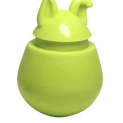 Vaso de comida para perros y gatos, bola interactiva con fugas de mascotas, juguete de alimentación lenta, comedero para mascotas, color verde