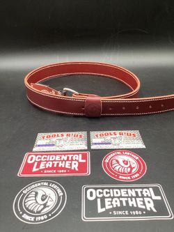 OCCIDENTAL LEATHER 1 1/2 IN. MAN'S PANT BELT**(FINANCIAMOS/WE FINANCE)**