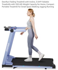 DeerRun purple treadmill with incline