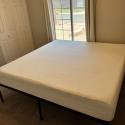 King Size Bed and Metal Frame
