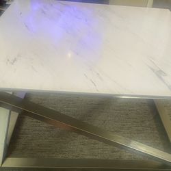 White Marble Coffee Table 