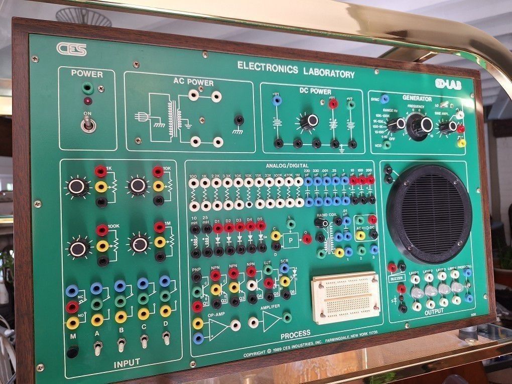 Vintage Electronics Laboratory ED-Lab CES 500 Exploratory 1989 Retro Circuit Tester Analog Educational Tool ED Lab