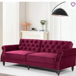 BRAND NEW Burgundy Futon/Sofa