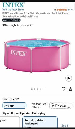 Intex 8 Foot Circular Pool $20