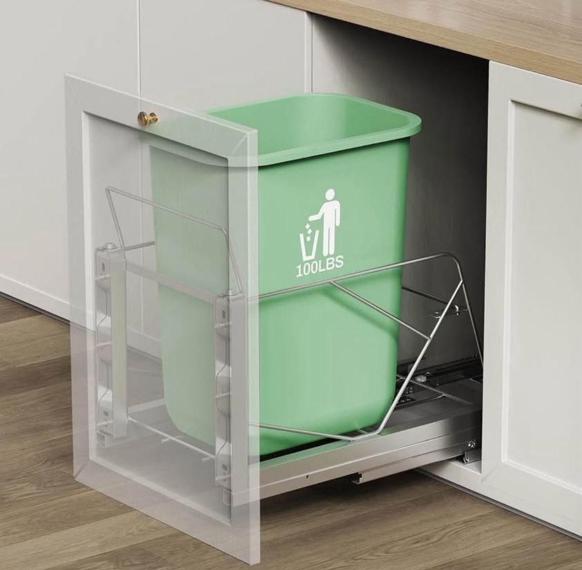 (new) Pull Out Trash Can Under Cabinet (Bin Not Included)