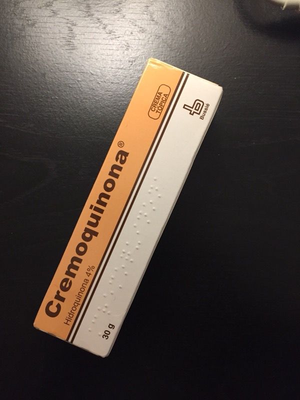 Cremoquinona Hydroquinone Tube Topical Skin Cream, Lightening, Whitening Action
