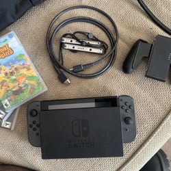 Nintendo Switch Grey Joycons Console With 3 Games