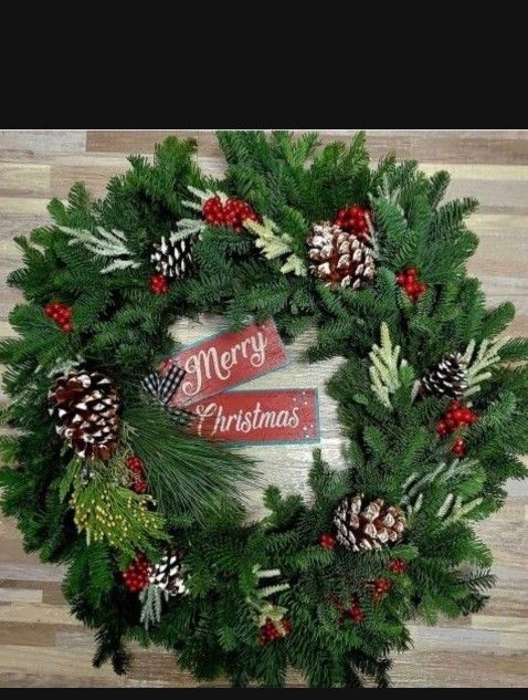 **NEW** Christmas Decor Wreaths, Swags, Trees. Handcrafted