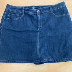 Ladies Denim Lined Skort