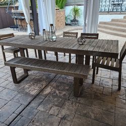 West Elm Table Bench And Chairs