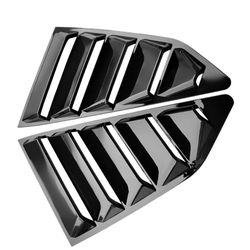 Brand New 2PCS Camaro 2016-2024 Glossy Black Side Window Scoop Quarter Louver Cover