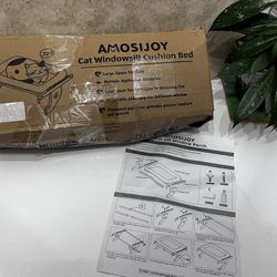 ✨ AMOSIJOY Cat Windowsill Cushion Bed ✨ 