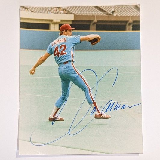Phillies Don Carman Autographed Photo