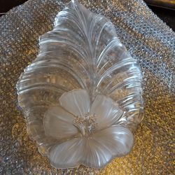 Mikasa crystal serving platter