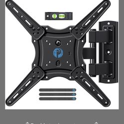 Pipishell Full Motion TV Wall Mount For 26-60 Inch Flat Or Curved TVs Up To 77 Lbs, TV Bracket Wall Mount With Articulating Arms, Extension, Tilt, Swi