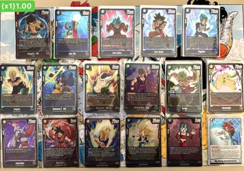 Dragon Ball Fusion World Dual Evolution FB09 Loose R Cards (Foil)