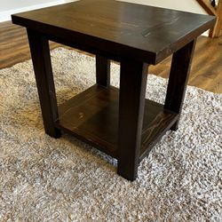 Solid Wood End Tables (2)