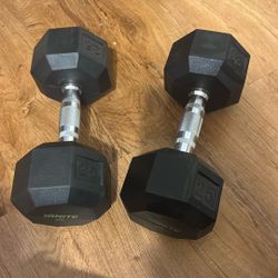 25 Lb Dumbbell Set 
