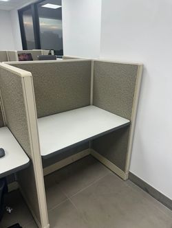 Office Cubicle Workstation with Desk