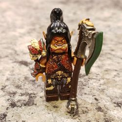 Lego Custom Grommash Hellscream Minifigure World Of Warcraft Leyile Brick