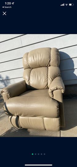 leather beige chair 