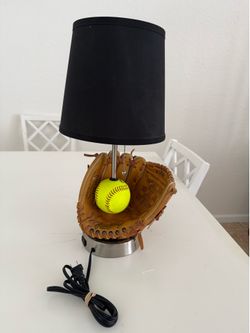 Rawlings Baseball Glove Lamp with Built-in Power Outlet